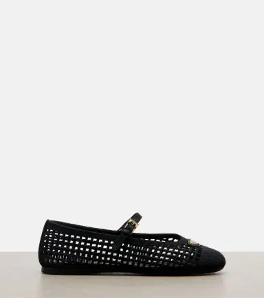 Prada Crochet Mary Jane flats | Thumbnail 3 Prada Crochet Mary Jane flats | Thumbnail 3