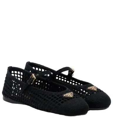 Prada Crochet Mary Jane flats | Thumbnail 1 Prada Crochet Mary Jane flats | Thumbnail 1