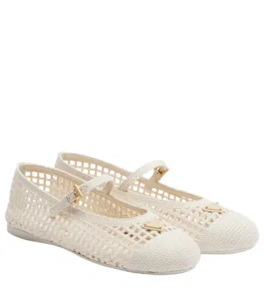 Prada Crochet ballet flats | Thumbnail 1 Prada Crochet ballet flats | Thumbnail 1