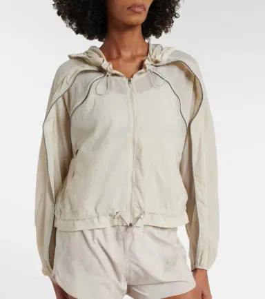 Adidas by Stella McCartney Gathered hooded track jacket | Thumbnail 6 Adidas by Stella McCartney Gathered hooded track jacket | Thumbnail 6