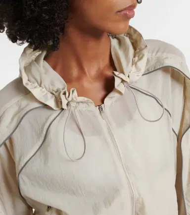 Adidas by Stella McCartney Gathered hooded track jacket | Thumbnail 7 Adidas by Stella McCartney Gathered hooded track jacket | Thumbnail 7