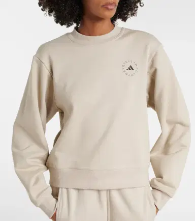 adidas by Stella McCartney Logo cotton sweatshirt | Thumbnail 3 adidas by Stella McCartney Logo cotton sweatshirt | Thumbnail 3