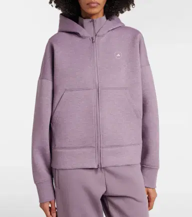 Adidas by Stella McCartney Logo zip-up hoodie | Thumbnail 4 Adidas by Stella McCartney Logo zip-up hoodie | Thumbnail 4