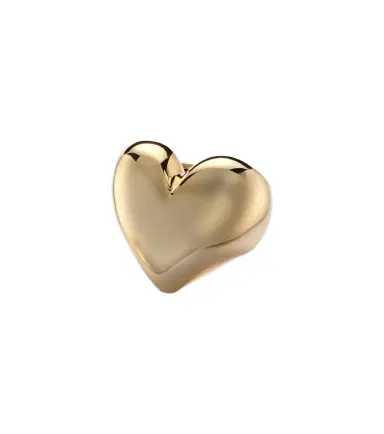 Jennifer Fisher Puffy Heart 14kt gold-plated ring | Thumbnail 1 Jennifer Fisher Puffy Heart 14kt gold-plated ring | Thumbnail 1