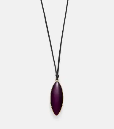 Jennifer Fisher 14kt gold-plated and leather necklace with quartz | Thumbnail 5 Jennifer Fisher 14kt gold-plated and leather necklace with quartz | Thumbnail 5