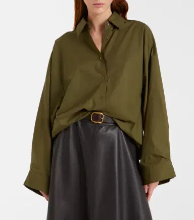 The Frankie Shop Tila oversized cotton shirt | Thumbnail 3 The Frankie Shop Tila oversized cotton shirt | Thumbnail 3