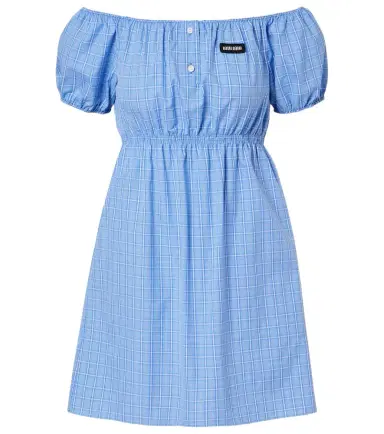 Miu Miu Checked cotton poplin minidress | Thumbnail 1 Miu Miu Checked cotton poplin minidress | Thumbnail 1