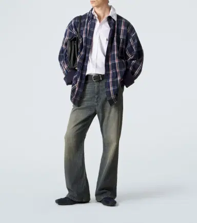 Balenciaga Reversible flannel and fleece shirt | Thumbnail 2 Balenciaga Reversible flannel and fleece shirt | Thumbnail 2