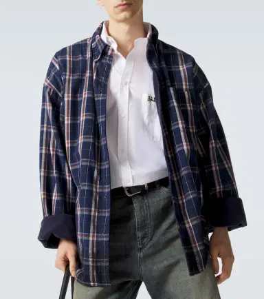 Balenciaga Reversible flannel and fleece shirt | Thumbnail 4 Balenciaga Reversible flannel and fleece shirt | Thumbnail 4