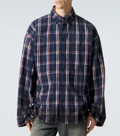Balenciaga Reversible flannel and fleece shirt | Thumbnail 5 Balenciaga Reversible flannel and fleece shirt | Thumbnail 5