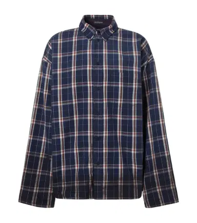 Balenciaga Reversible flannel and fleece shirt | Thumbnail 1 Balenciaga Reversible flannel and fleece shirt | Thumbnail 1