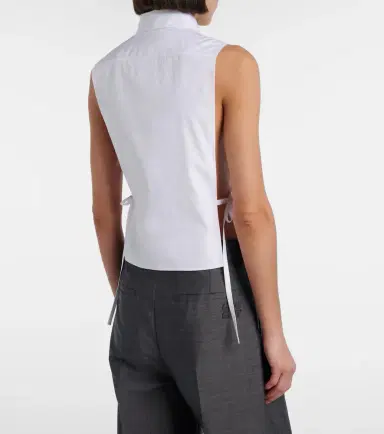 Miu Miu Cutout cotton poplin shirt | Thumbnail 5 Miu Miu Cutout cotton poplin shirt | Thumbnail 5