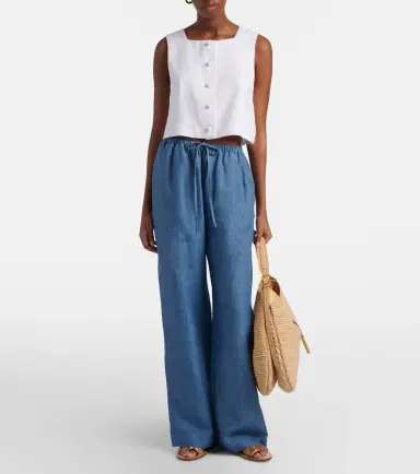 Posse Rio linen crop top | Thumbnail 2 Posse Rio linen crop top | Thumbnail 2