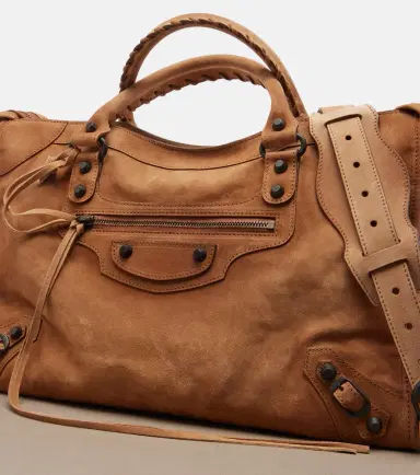 Balenciaga Le City Medium suede top-handle bag | Thumbnail 2 Balenciaga Le City Medium suede top-handle bag | Thumbnail 2