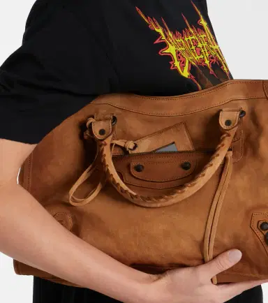 Balenciaga Le City Medium suede top-handle bag | Thumbnail 7 Balenciaga Le City Medium suede top-handle bag | Thumbnail 7
