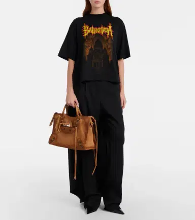 Balenciaga Le City Medium suede top-handle bag | Thumbnail 8 Balenciaga Le City Medium suede top-handle bag | Thumbnail 8