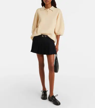The Frankie Shop Nola cotton polo sweater | Thumbnail 3 The Frankie Shop Nola cotton polo sweater | Thumbnail 3