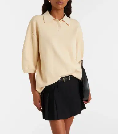 The Frankie Shop Nola cotton polo sweater | Thumbnail 4 The Frankie Shop Nola cotton polo sweater | Thumbnail 4