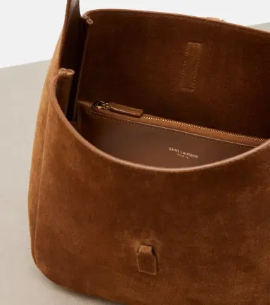 Saint Laurent Le 5 à 7 Small suede shoulder bag | Thumbnail 4 Saint Laurent Le 5 à 7 Small suede shoulder bag | Thumbnail 4
