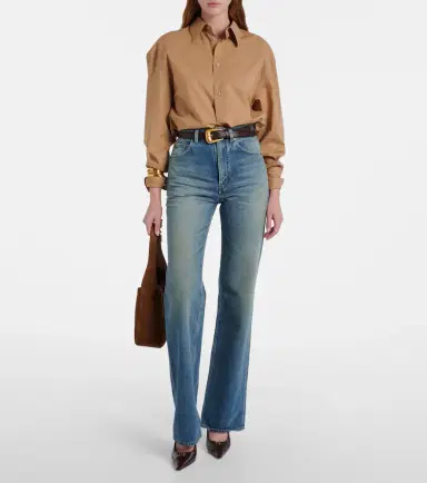 Saint Laurent Le 5 à 7 Small suede shoulder bag | Thumbnail 5 Saint Laurent Le 5 à 7 Small suede shoulder bag | Thumbnail 5