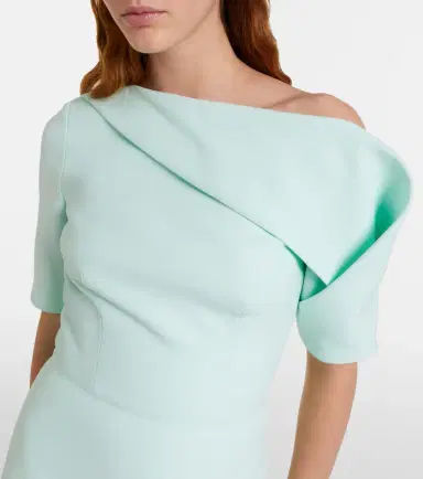 Safiyaa Stephanie draped crêpe gown | Thumbnail 2 Safiyaa Stephanie draped crêpe gown | Thumbnail 2