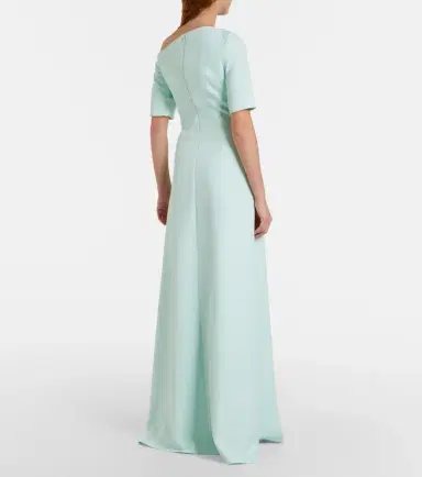 Safiyaa Stephanie draped crêpe gown | Thumbnail 5 Safiyaa Stephanie draped crêpe gown | Thumbnail 5