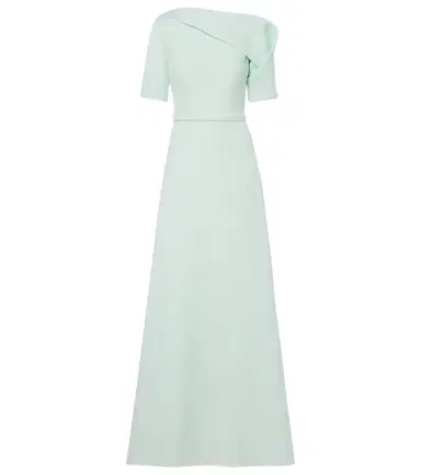 Safiyaa Stephanie draped crêpe gown | Thumbnail 1 Safiyaa Stephanie draped crêpe gown | Thumbnail 1