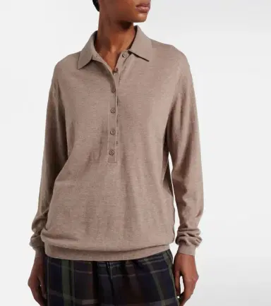 The Frankie Shop Tala wool-blend polo sweater | Thumbnail 6 The Frankie Shop Tala wool-blend polo sweater | Thumbnail 6