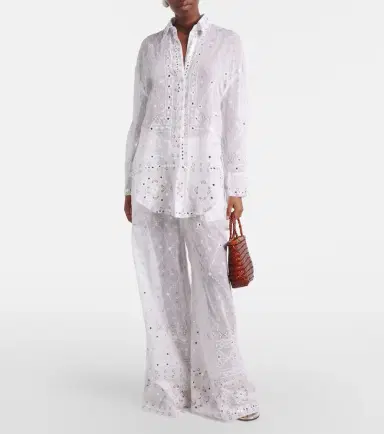 Juliet Dunn Embellished cotton shirt | Thumbnail 2 Juliet Dunn Embellished cotton shirt | Thumbnail 2