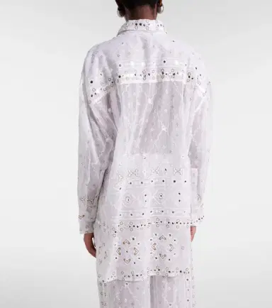 Juliet Dunn Embellished cotton shirt | Thumbnail 5 Juliet Dunn Embellished cotton shirt | Thumbnail 5