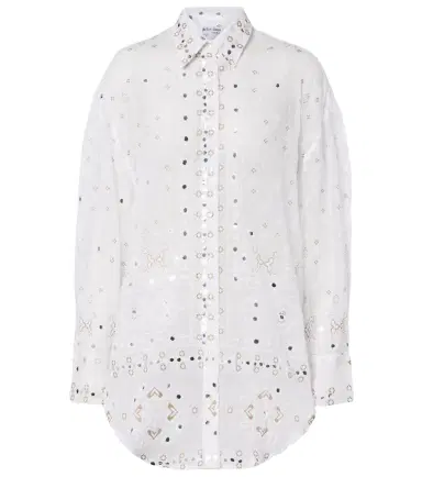 Juliet Dunn Embellished cotton shirt | Thumbnail 1 Juliet Dunn Embellished cotton shirt | Thumbnail 1
