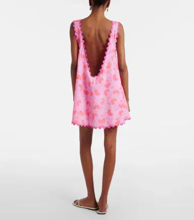 Juliet Dunn Floral scalloped cotton minidress | Thumbnail 5 Juliet Dunn Floral scalloped cotton minidress | Thumbnail 5