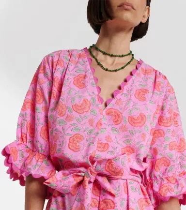 Juliet Dunn Floral scalloped cotton minidress | Thumbnail 5 Juliet Dunn Floral scalloped cotton minidress | Thumbnail 5