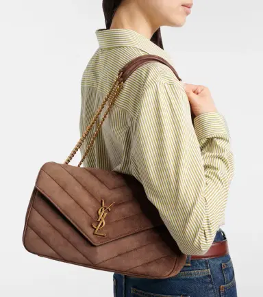 Saint Laurent Loulou Medium suede shoulder bag | Thumbnail 6 Saint Laurent Loulou Medium suede shoulder bag | Thumbnail 6