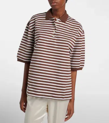 RÓHE Róhe Striped oversized cotton polo shirt | Thumbnail 4 RÓHE Róhe Striped oversized cotton polo shirt | Thumbnail 4