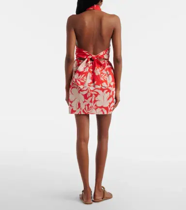 Poupette St Barth Manon floral halterneck cotton minidress | Thumbnail 5 Poupette St Barth Manon floral halterneck cotton minidress | Thumbnail 5