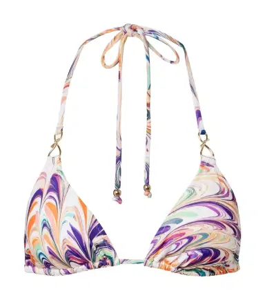 Alexandra Miro Leoni printed triangle bikini top | Thumbnail 1 Alexandra Miro Leoni printed triangle bikini top | Thumbnail 1