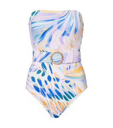 Alexandra Miro Iris belted printed swimsuit | Thumbnail 1 Alexandra Miro Iris belted printed swimsuit | Thumbnail 1