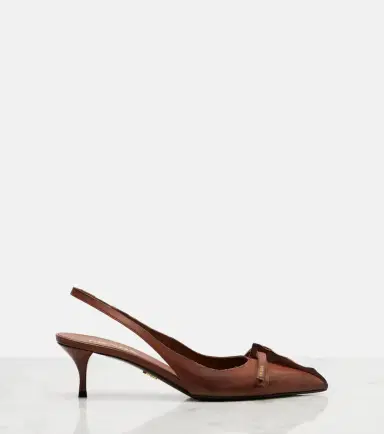 Prada Leather slingback pumps | Thumbnail 4 Prada Leather slingback pumps | Thumbnail 4
