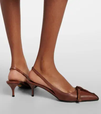 Prada Leather slingback pumps | Thumbnail 6 Prada Leather slingback pumps | Thumbnail 6