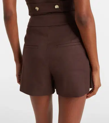 Veronica Beard Haina linen-blend twill shorts | Thumbnail 5 Veronica Beard Haina linen-blend twill shorts | Thumbnail 5