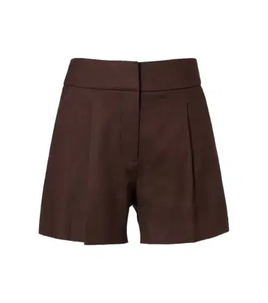 Veronica Beard Haina linen-blend twill shorts | Thumbnail 1 Veronica Beard Haina linen-blend twill shorts | Thumbnail 1