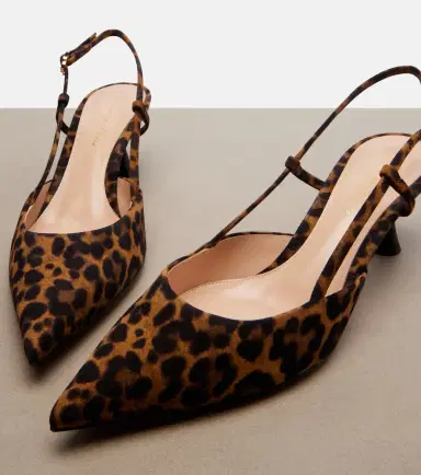 Gianvito Rossi Ascent leopard-print suede slingback pumps | Thumbnail 2 Gianvito Rossi Ascent leopard-print suede slingback pumps | Thumbnail 2