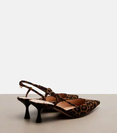 Gianvito Rossi Ascent leopard-print suede slingback pumps | Thumbnail 3 Gianvito Rossi Ascent leopard-print suede slingback pumps | Thumbnail 3