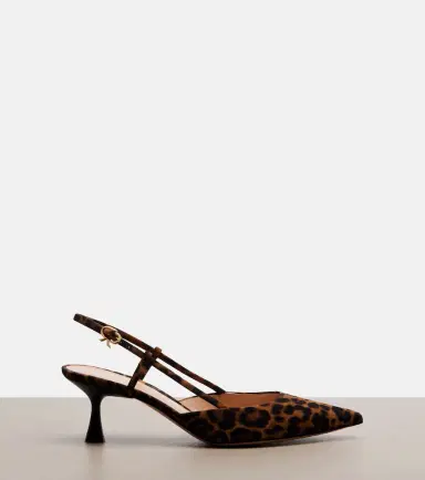Gianvito Rossi Ascent leopard-print suede slingback pumps | Thumbnail 4 Gianvito Rossi Ascent leopard-print suede slingback pumps | Thumbnail 4