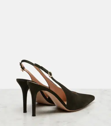 Gianvito Rossi Robbie suede slingback pumps | Thumbnail 2 Gianvito Rossi Robbie suede slingback pumps | Thumbnail 2