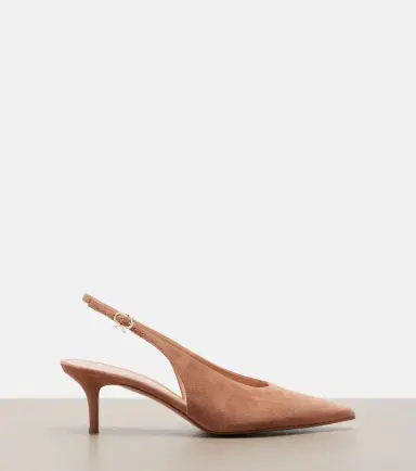 Gianvito Rossi Robbie suede slingback pumps | Thumbnail 4 Gianvito Rossi Robbie suede slingback pumps | Thumbnail 4
