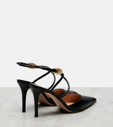 Gianvito Rossi Leather slingback pumps | Thumbnail 3 Gianvito Rossi Leather slingback pumps | Thumbnail 3