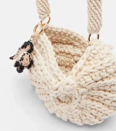 Poupette St Barth Praia Small crochet shoulder bag | Thumbnail 3 Poupette St Barth Praia Small crochet shoulder bag | Thumbnail 3