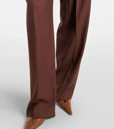 Saint Laurent Pleated wool gabardine wide-leg pants | Thumbnail 4 Saint Laurent Pleated wool gabardine wide-leg pants | Thumbnail 4
